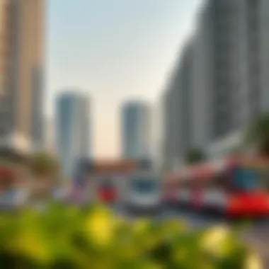 Real estate developments surrounding metro station