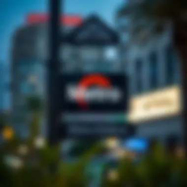 Metro station sign in International City