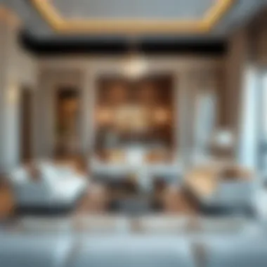 Elegant Living Space at Adagio the Palm Luxurious living room interior at Adagio the Palm