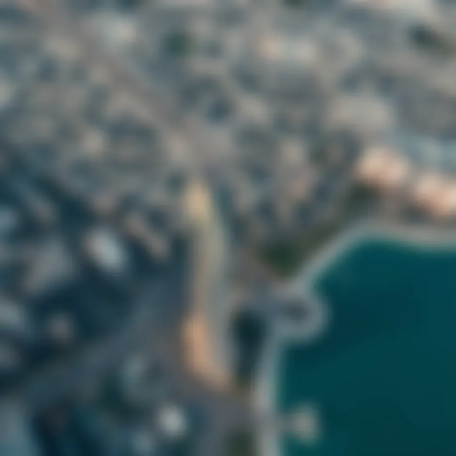 Aerial view of Jumeirah Lake Towers showcasing Al Ansari's location