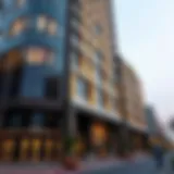 Architectural Facade of Al Dana Building Stunning architectural facade of Al Dana Building in Al Rigga