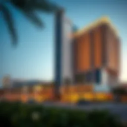 Exterior view of Al Dana Tower showcasing its modern architecture