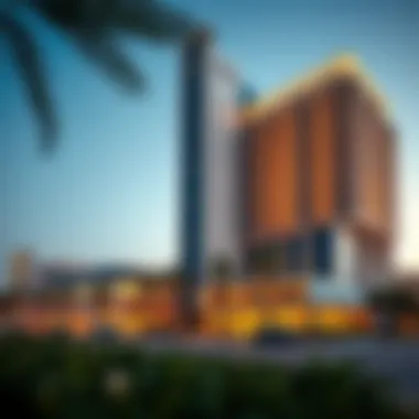 Exterior view of Al Dana Tower showcasing its modern architecture