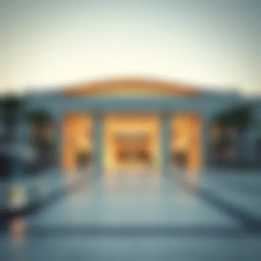 Exterior view of Al Furjan Metro Station showcasing modern architecture
