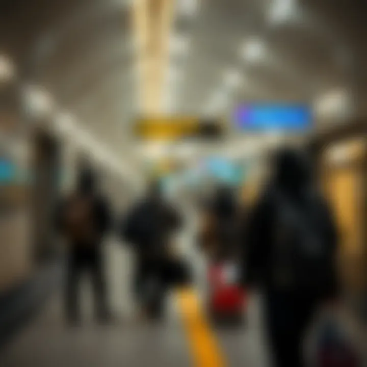 Passengers utilizing Al Furjan Metro Station highlighting local accessibility
