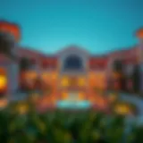 Luxurious facade of Al Habtoor Polo Resort