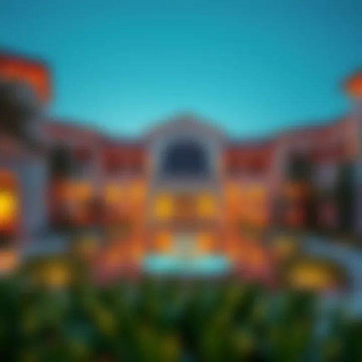 Luxurious facade of Al Habtoor Polo Resort