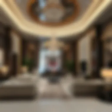Luxurious Interior of Al Hamd Building Interior design showcasing elegance and luxury