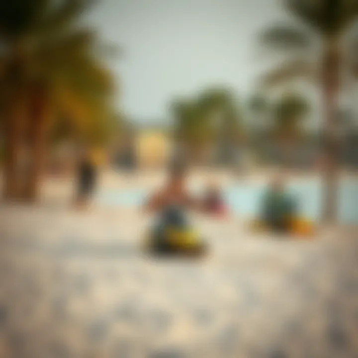 Recreational activities enjoyed at Al Khan Beach