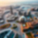 Aerial view showcasing the modern architecture of Al Tilal City