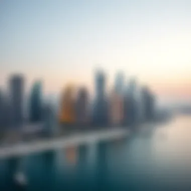 Dubai Skyline and Real Estate Wonders A stunning skyline view of Dubai showcasing iconic real estate developments