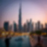 Stunning skyline of Dubai featuring iconic buildings