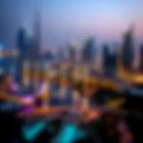 Skyline of Dubai showcasing luxury real estate