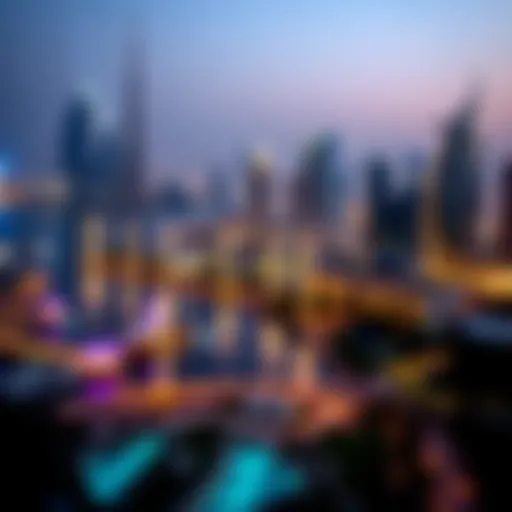 Skyline of Dubai showcasing luxury real estate