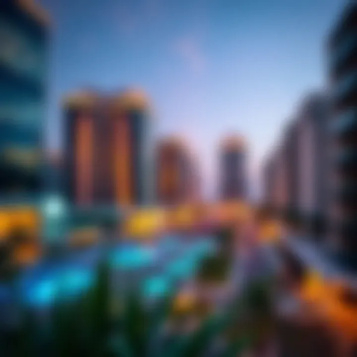 A vibrant urban landscape showcasing Arada Armani's architectural brilliance