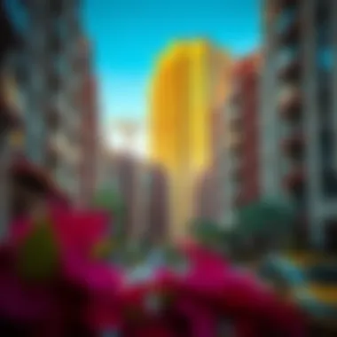Vibrant Neighborhood Surrounding Ascott Park Place View of the vibrant neighborhood surrounding Ascott Park Place Dubai