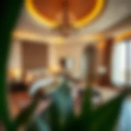 Luxurious guest room at Bateen Liwa Resort showcasing Arabian design elements