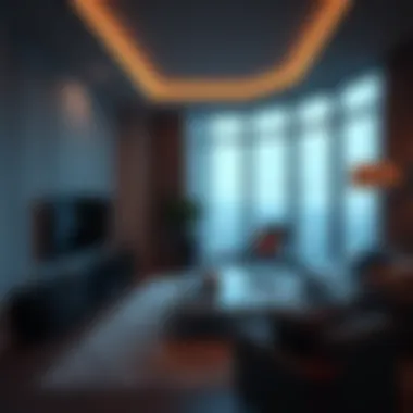 Interior shot of a luxury apartment in Bay Square Building 3.