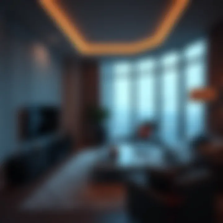 Interior shot of a luxury apartment in Bay Square Building 3.