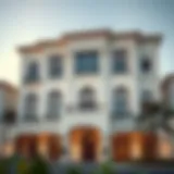 Elegant Facade of a Prominent Dubai Property Elegant facade of a prominent Dubai property