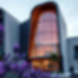 Stunning facade of Binghatti Lavender showcasing unique architectural design