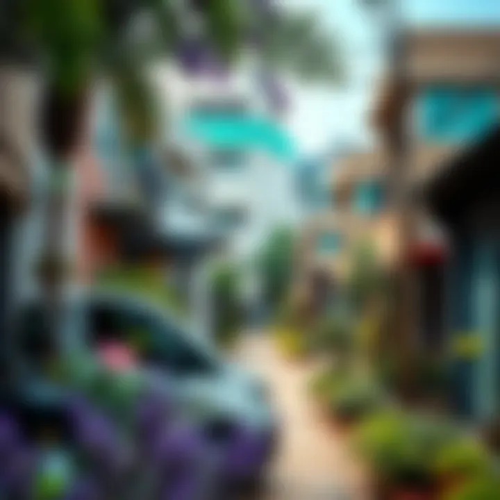 Dynamic Neighborhood of Binghatti Lavender Overview of the vibrant neighborhood surrounding Binghatti Lavender