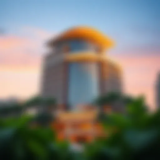 Architectural view of Boulevard Plaza Tower 1 showcasing its modern design