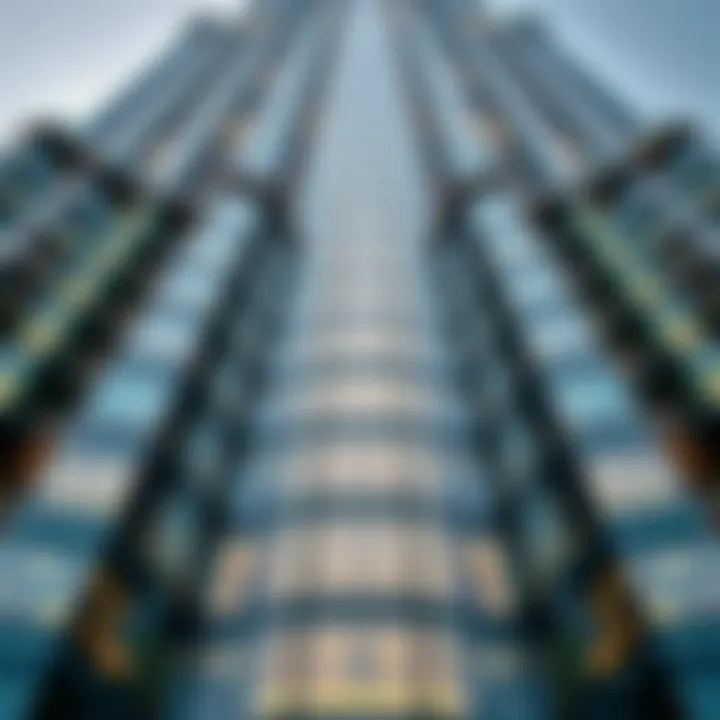 Architectural details of Burj Khalifa's exterior
