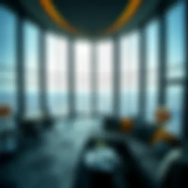 Luxurious Interior of the Observation Deck Interior design of Burj Khalifa's observation deck
