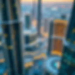 Panoramic view of Burj Khalifa's residential floors