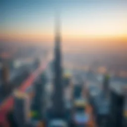 Stunning skyline view from Burj Khalifa