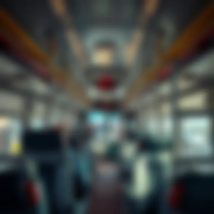 A comfortable bus interior for travelers heading to Dubai