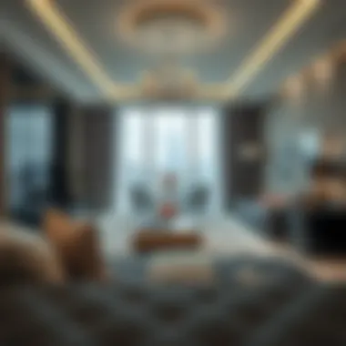 Luxury Apartment Interior in Business Bay An elegant interior of a luxury apartment within Business Bay Towers