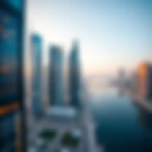 A panoramic view of Business Bay showcasing its iconic skyline