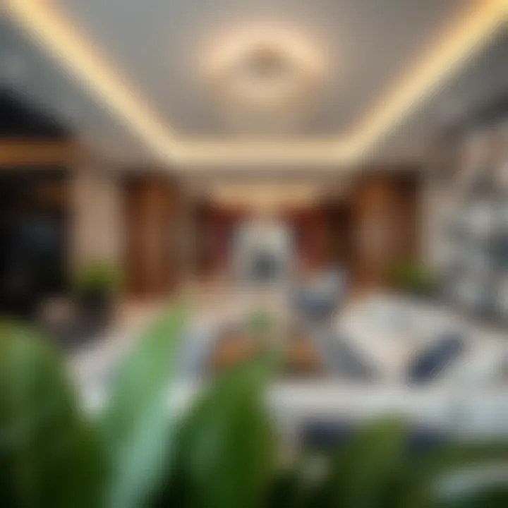 Interior design concept of residential spaces in Central Park Plaza