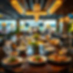 Elegant dining setup showcasing a diverse array of dishes