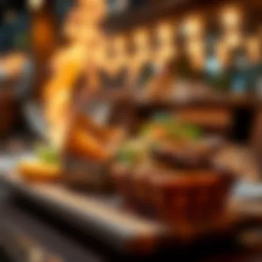 Artistic presentation of gourmet dishes