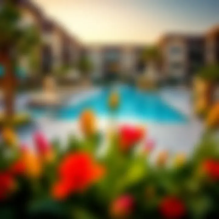 Luxurious amenities at Club Drive including pool and leisure areas