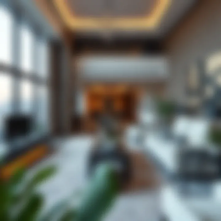 Modern interiors of Club Drive residences highlighting luxury living