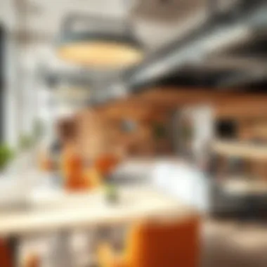 Innovative Co-Working Space in Dubai Modern co-working space design showcasing collaborative work areas