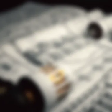 Intricate Architectural Designs and Blueprints Close-up of architectural designs and blueprints