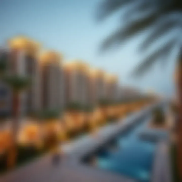 Luxurious Residential Development in Dubai Expansive view of a luxurious residential development