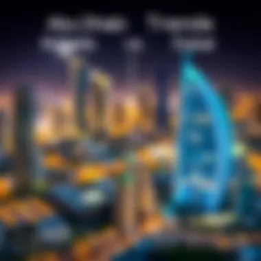 Real Estate Trends: Abu Dhabi vs. Dubai Illustrative chart of real estate trends comparison between Abu Dhabi and Dubai