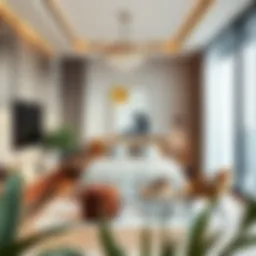 Modern studio interior design showcasing elegance and functionality