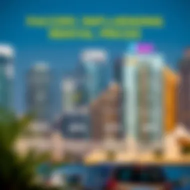 Factors Influencing Rental Prices Infographic displaying factors affecting rental prices in Dubai