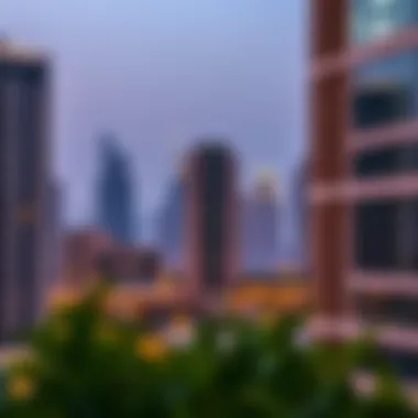 Prime Location of Serviced Apartments Prime location of serviced apartments in Dubai with city skyline