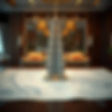 Detailed architectural blueprint of Burj Crown