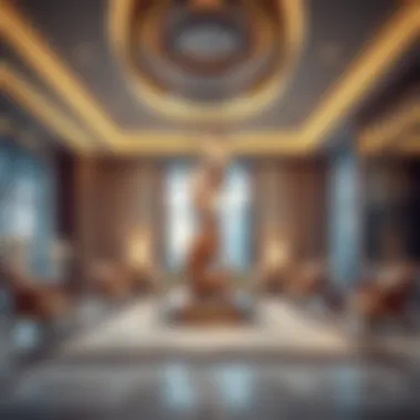 Luxurious interior design of Burj Crown