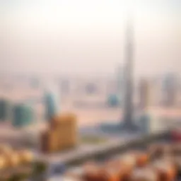 Panoramic view of Dubai skyline showcasing real estate developments