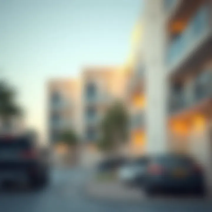 Architectural design of studio flats in Deira